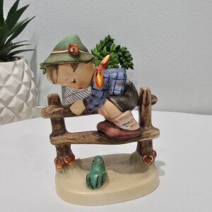 Goebel / Hummel Style - "Retreat to Safety", Boy with Frog, Circa 1958–1965